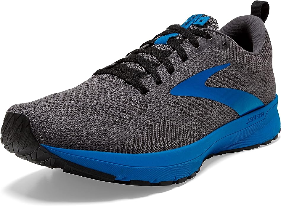 Experience Ultimate Comfort and Style with Revel Black/Grey/Blue Running Shoes