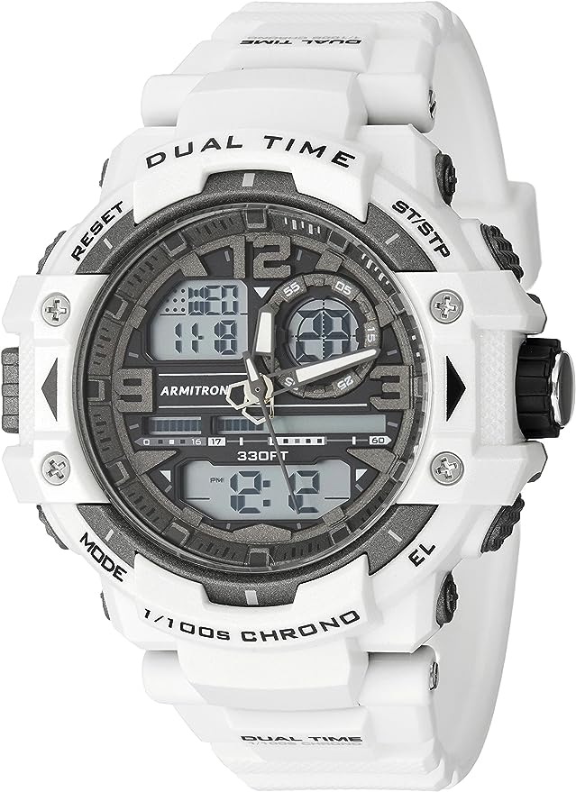 Embrace Active Style with the 5062WHT: Your Perfect Analog-Digital Chronograph